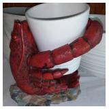 Lobster With Ceramic Planters (4) And More.