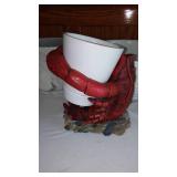 Lobster With Ceramic Planters (4) And More.