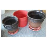 Large Planters (3) And More.