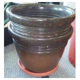 Large Planters (3) And More.