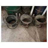 (4) Straight Back Buckets, (2) Muck Buckets, (7) Feeders, (3) Stall Feeders, (6) Pails