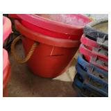 (4) Straight Back Buckets, (2) Muck Buckets, (7) Feeders, (3) Stall Feeders, (6) Pails