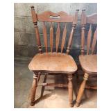 Lot of (4) Wooden Dining Room Side Chairs