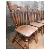 Lot of (4) Wooden Dining Room Side Chairs