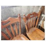 Lot of (4) Wooden Dining Room Side Chairs
