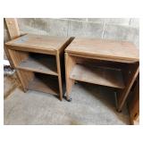 Lot of (2) Microwave Carts