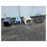 Lot of (4) Animal Crates/Cages - Pet Taxi, iCrate