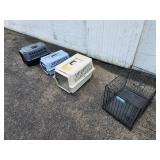 Lot of (4) Animal Crates/Cages - Pet Taxi, iCrate