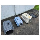 Lot of (4) Animal Crates/Cages - Pet Taxi, iCrate