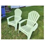 Lot of (2) Vinyl Adirondak Chairs