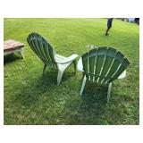 Lot of (2) Vinyl Adirondak Chairs