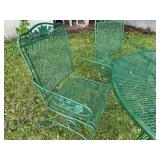 Metal Outdoor Patio Set - Table and (4) Chairs