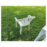 Lot of (10) Vinyl Patio Chairs