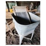 Vintage Wash Tub and Washboard