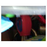 Lot of (2 Boxes) Outdoor/Sports Games and Toys, Hula Hoops, Airport Interlocking Play Mats, Sports Balls, Rackets, Clubs and more