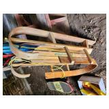 Lot of (4) Sleds/Tobaggons - Paris Kinder Sled, Ho! Recreation