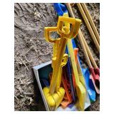 Lot of (~18) Sand and Garden Toys - Shovels, Rakes, Hoes
