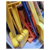 Lot of (~18) Sand and Garden Toys - Shovels, Rakes, Hoes