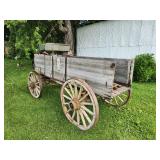 Wooden Wheel Double Box - Horse Drawn