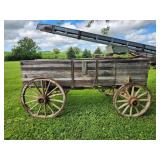 Wooden Wheel Double Box - Horse Drawn