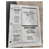 Craftsman® 10" Belt Drive Table Saw 113.299315