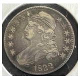 1832 Capped Bust Half Dollar