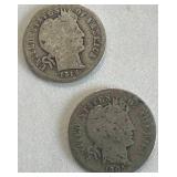 1905 & 1914 Barber Dimes