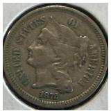 1872 Three Cent Nickel