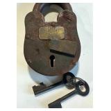 Colt Firearms Factory Lock 5" Tall (rusty but works)