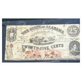 1863 Twenty Five Cent Bill