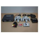 Nintendo 64 Gaming Console with 2 Controllers, Memory Card and Nascar Game