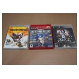 *3* PlayStation 3 Games -Twisted Metal, Sonic Genesis, Alice Madness Returns