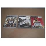 *3* PlayStation 3 Games -Army of Two, Sniper Elite, Red Dead Redemption