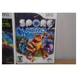 *2* Nintendo Wii Games -Geometry Wars Galaxies, Spore Hero