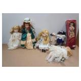 Assorted Porcelain Dolls