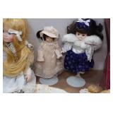 Assorted Porcelain Dolls