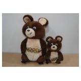 *2* Dakin 1980 Moscow Olympic Games Misha Bear Mascots