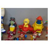 Assorted Collectable Figurines - Sesame Street, Noid, Disney