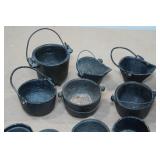 Vintage Queen Cast Iron Mini Stove with Accesssories