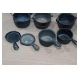 Vintage Queen Cast Iron Mini Stove with Accesssories