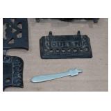 Vintage Queen Cast Iron Mini Stove with Accesssories