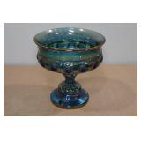 Vintage Blue Purple Indian Iridescent Carnival Glass