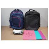 *2* Backpacks with Pen Pouch and Folders