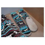 Horse Themed Robe with Slipper Socks -S/M