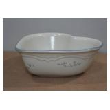 Vintage Pfaltzgraff Tea Rose Pattern Small Heart Shaped Dish