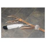Medicine Man Deer Horn Staff