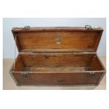 Antique Hamilton Wood Carpenters Chest