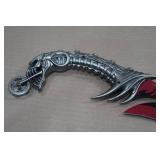Alien Hunter Silver Handle Dagger