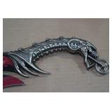 Alien Hunter Silver Handle Dagger