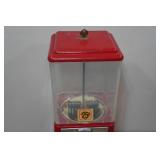 Vintage Oak 25 Cent Candy Machine with Key